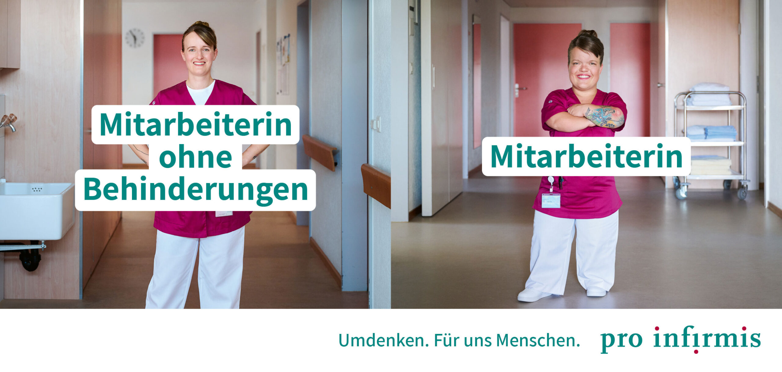Pro Infirmis Kampagne – Mitarbeiterin